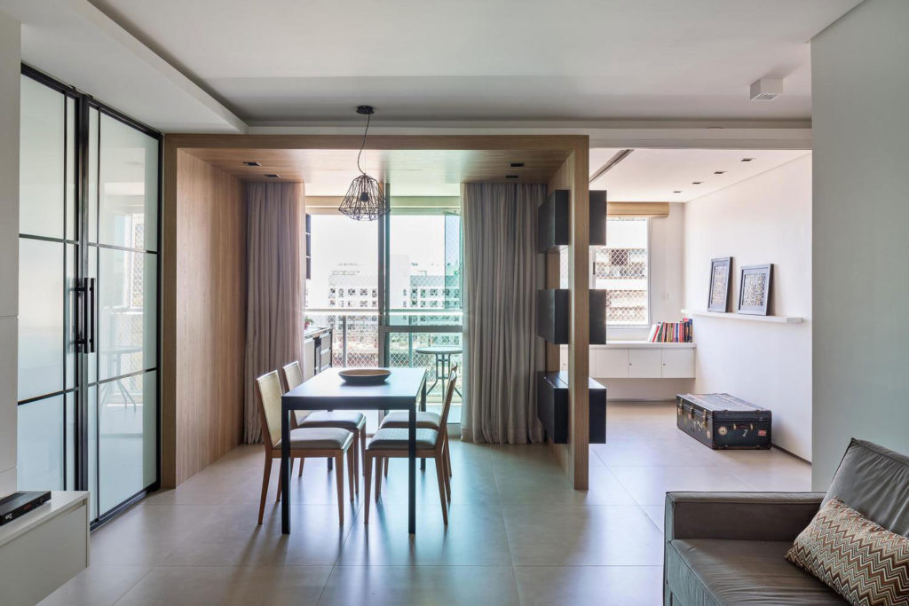 Sala para dois ambientes: 60 projetos integrados com fotos