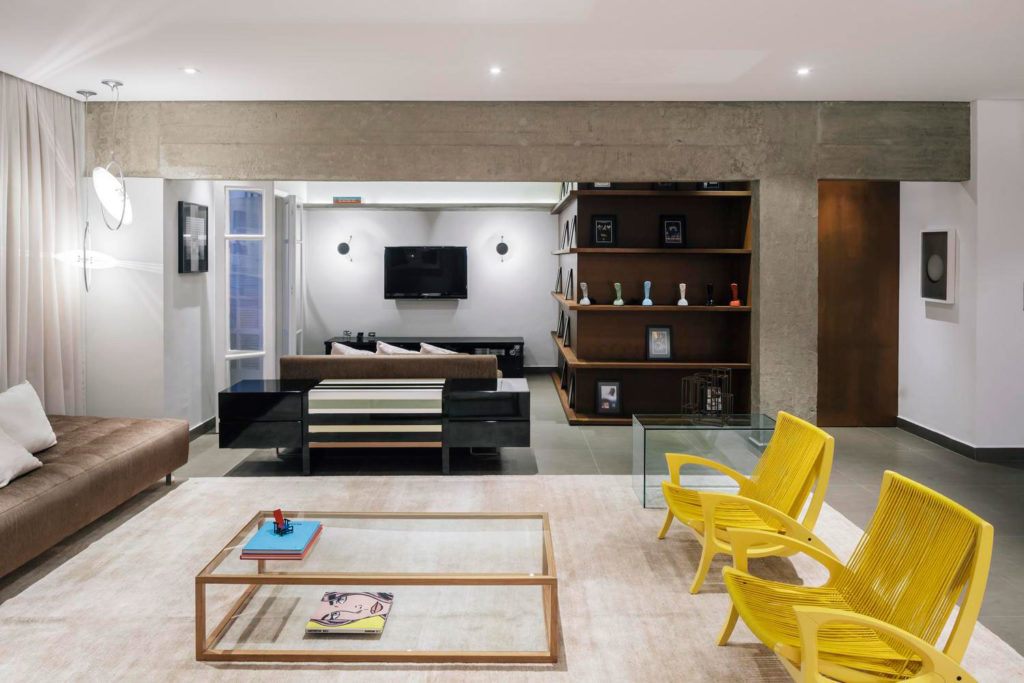 Sala para dois ambientes: 60 projetos integrados com fotos