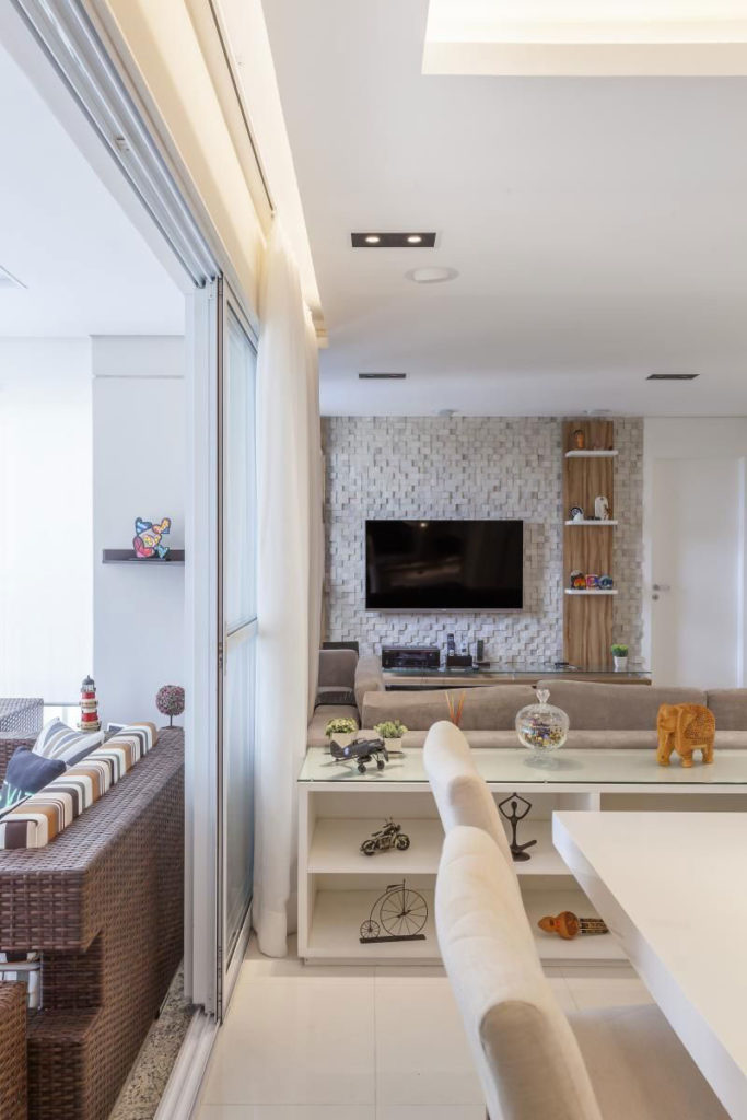 Sala para dois ambientes: 60 projetos integrados com fotos