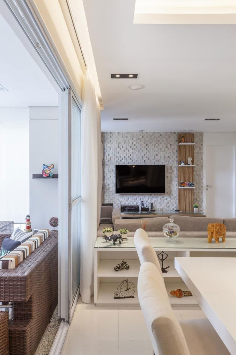 Sala para dois ambientes: 60 projetos integrados com fotos