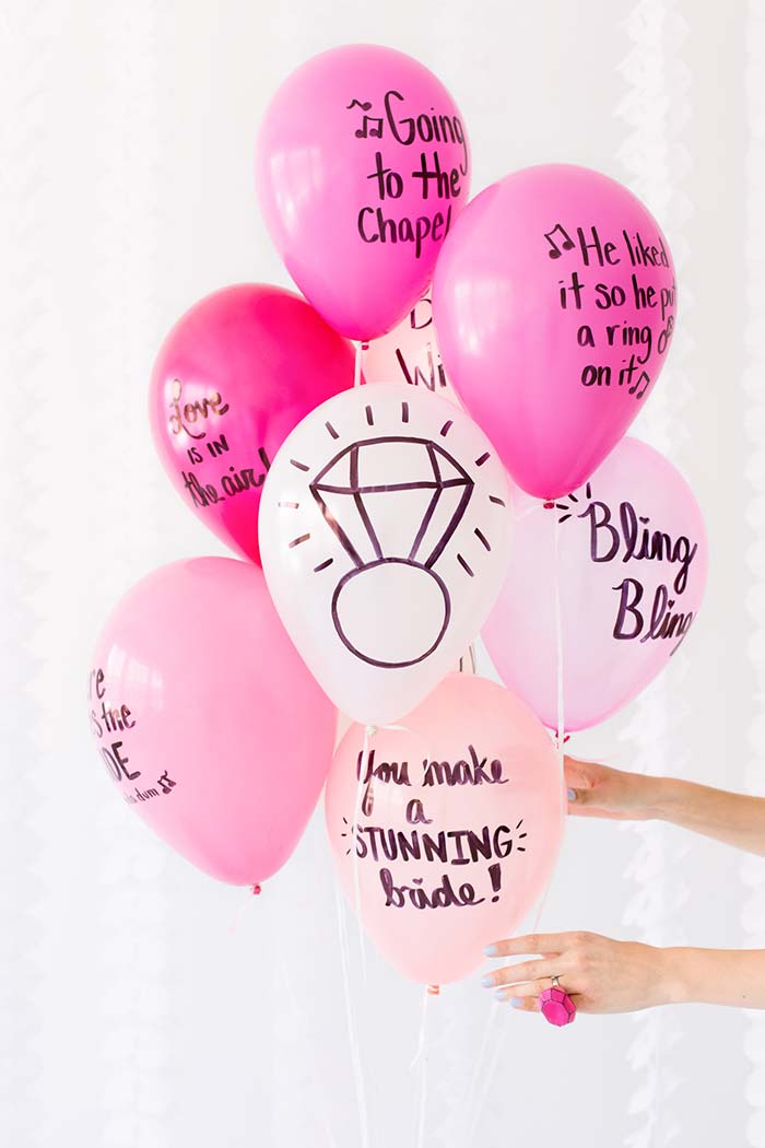 Balões para levar mensagens