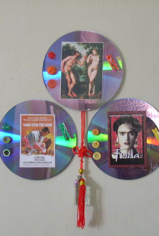Artesanato com CD reciclado