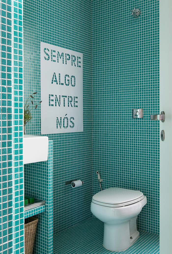 Decoração de banheiro moderno simples