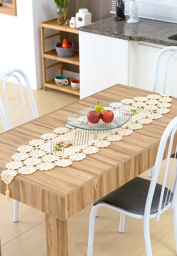 Caminho de mesa de crochê: veja incríveis modelos e passo a passo