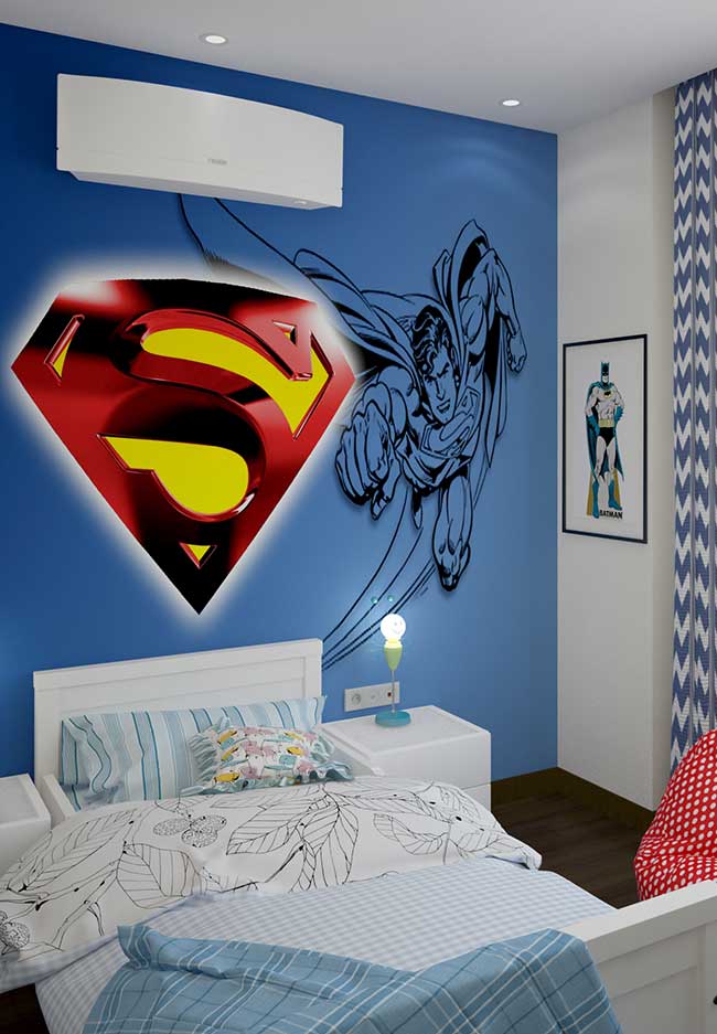 Quarto de menino temático do Superman