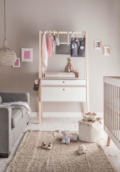 Na tendência dos tons pasteis: decoração de quarto de bebê super charmoso