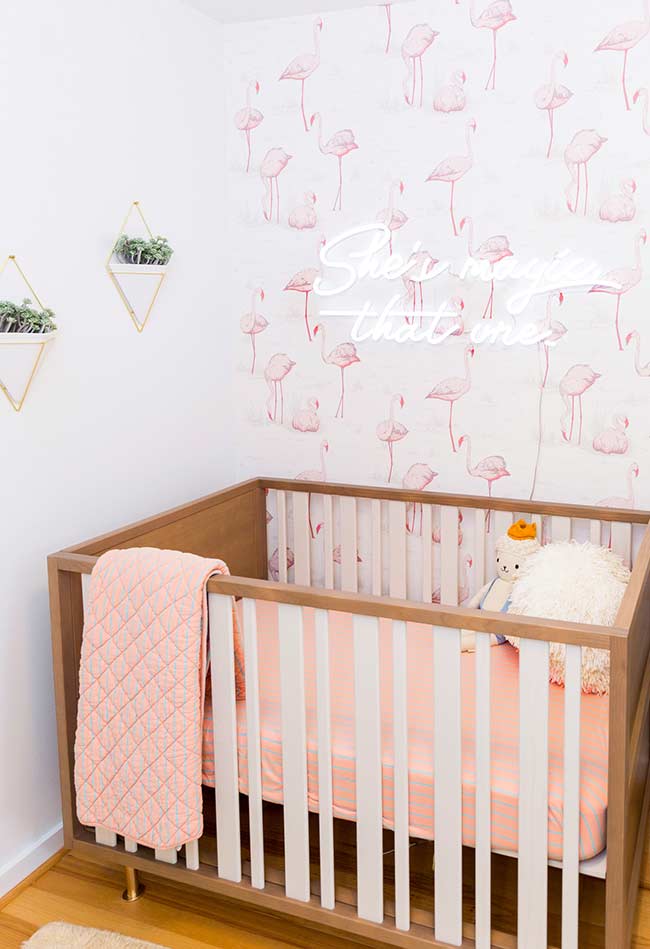 papel de parede para quarto de bebê feminino super descontraído