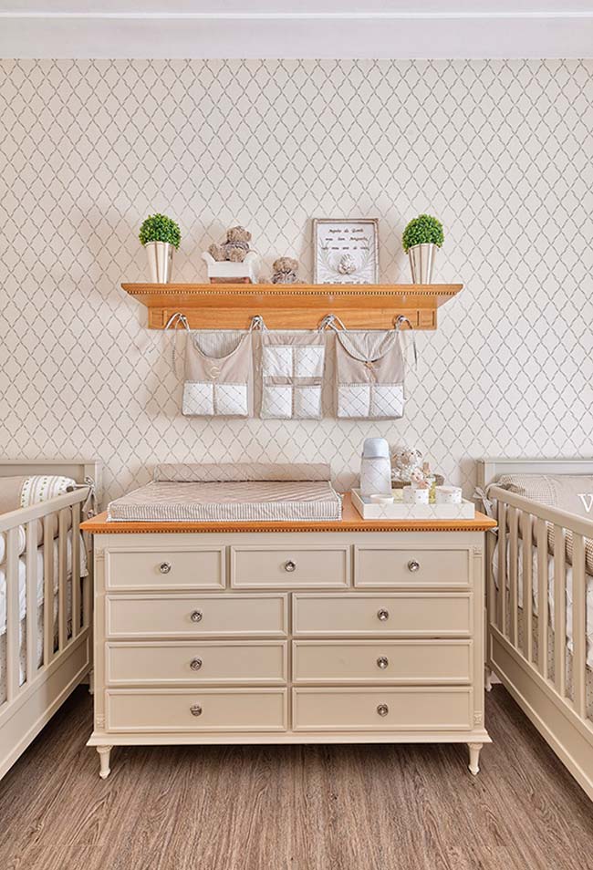 Decoração de quarto de bebê masculino para gêmeos