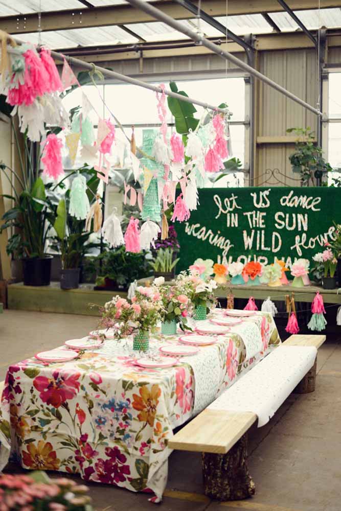 Flores são sempre bem-vindas na festa do dia das crianças