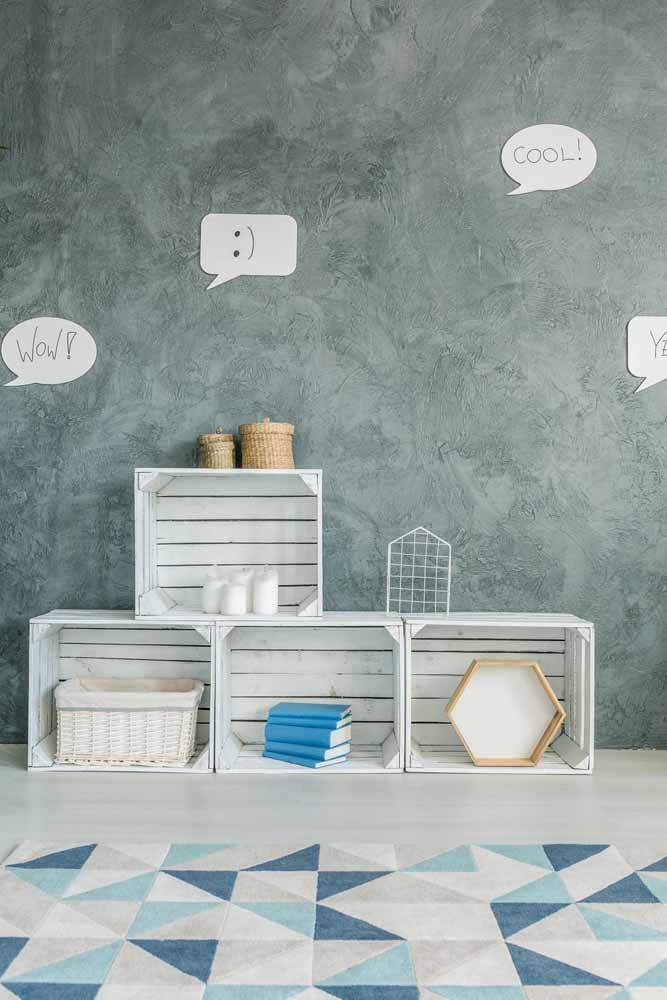 Ou pode fazer uma combinação com a parede