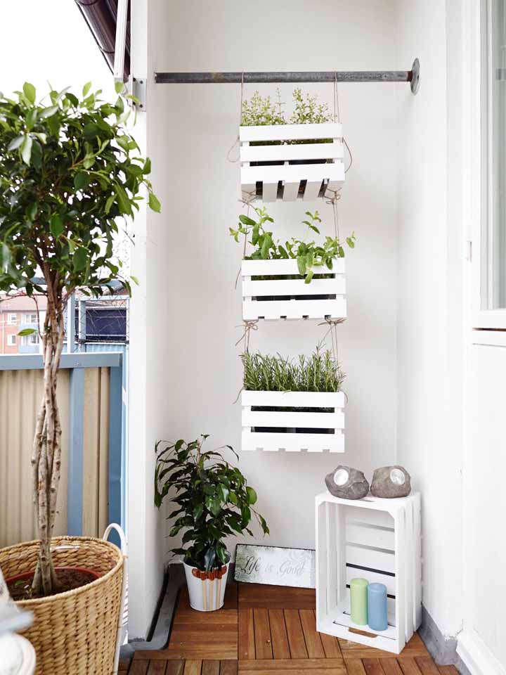 Sabia que os caixotes também podem ser ótimos para colocar as suas plantas?