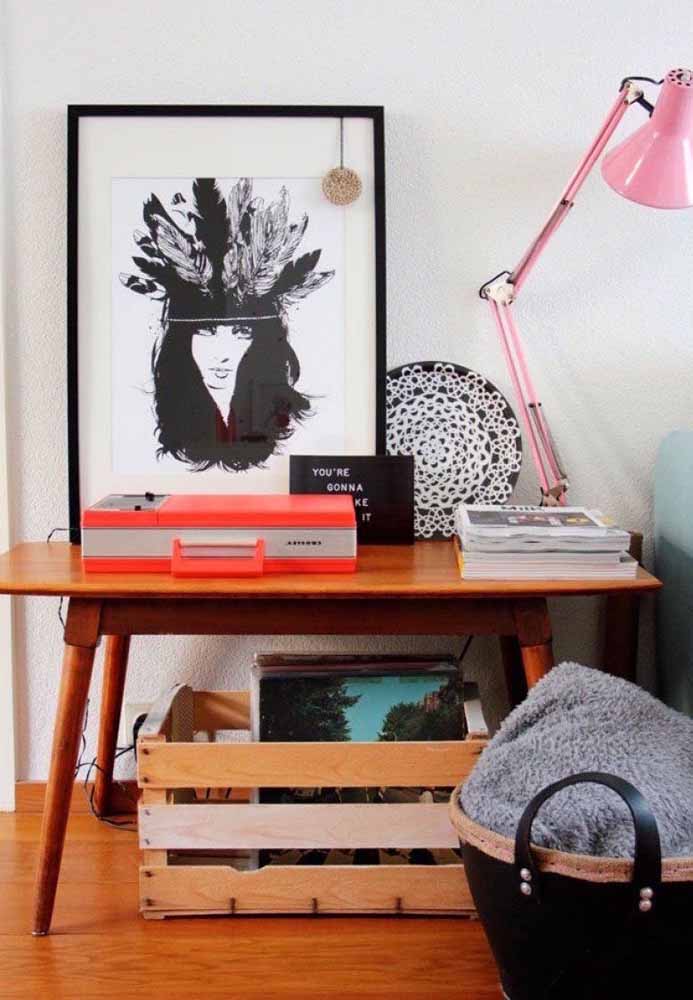 Não precisa nem customizar para colocar seus trecos