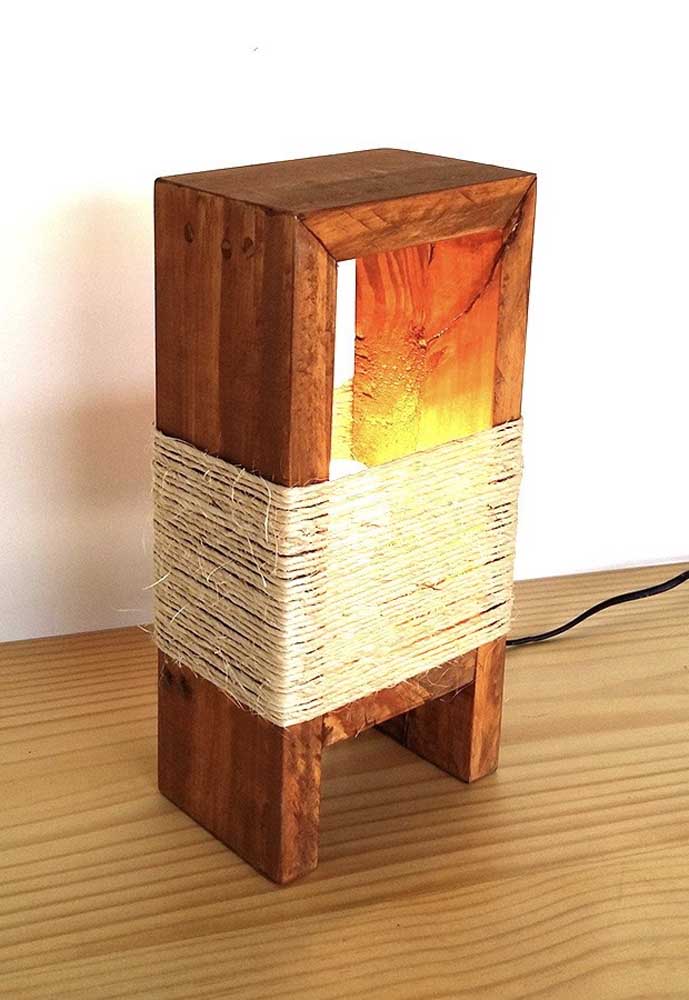 Luminária de madeira como fazer passo a passo e modelos