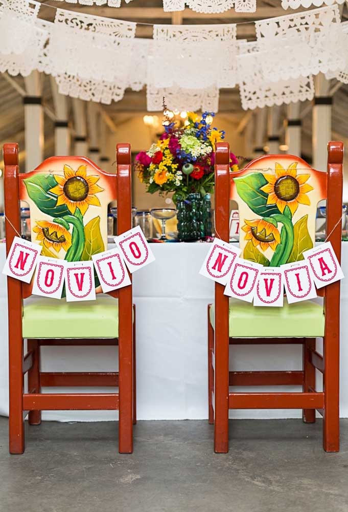 Até um casamento pode ser decorado com o tema de festa mexicana