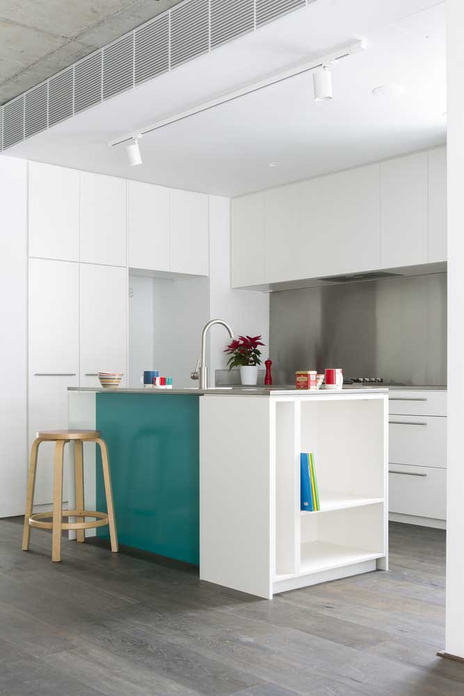 Ou no balcão da pia?