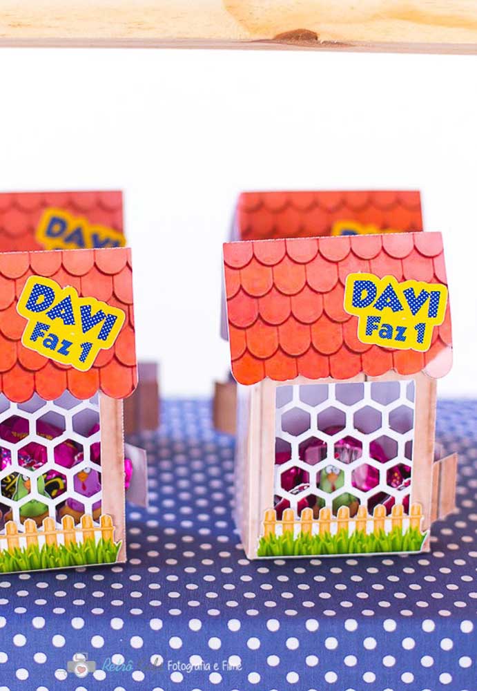 Olha que embalagem perfeita para servir como lembrancinha de aniversário!