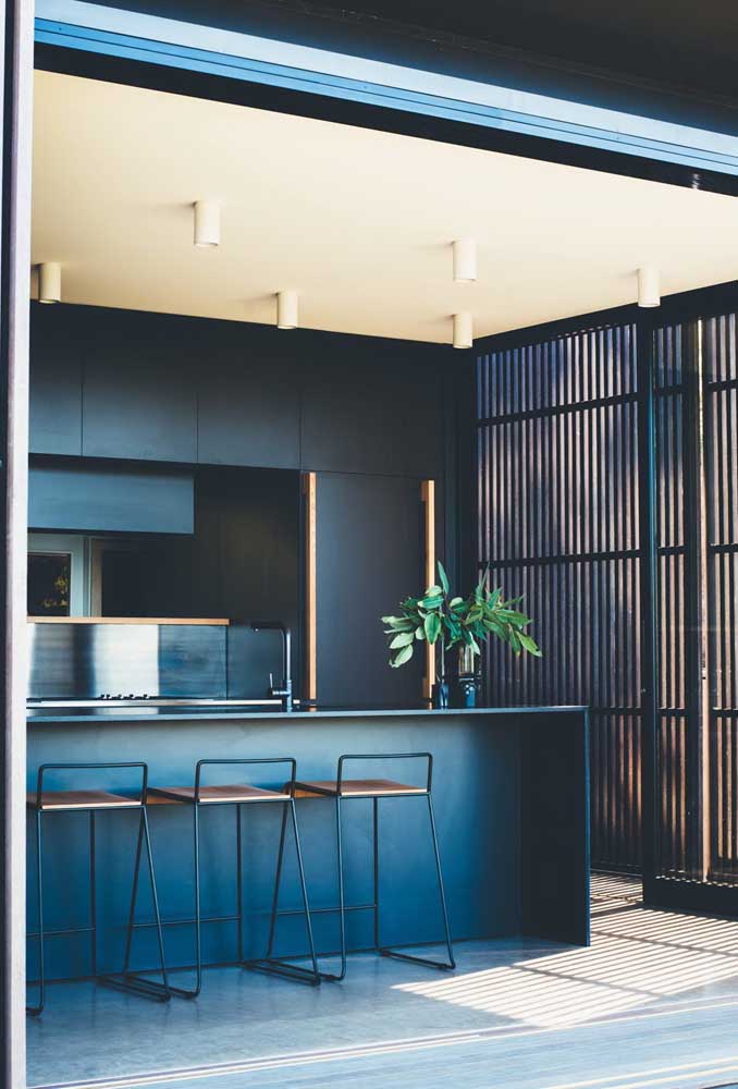 Cozinha gourmet integrada à varanda: ótima opção para apartamentos