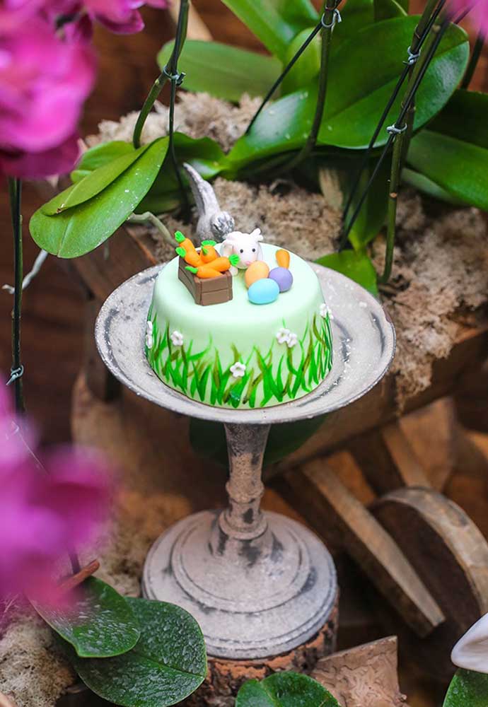 O bolo da Páscoa pode ser simples, mas deve ser cheio de símbolos da Páscoa.