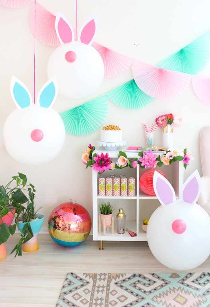 Se inspire no coelhinho da Páscoa para fazer a decoração dessa celebração.