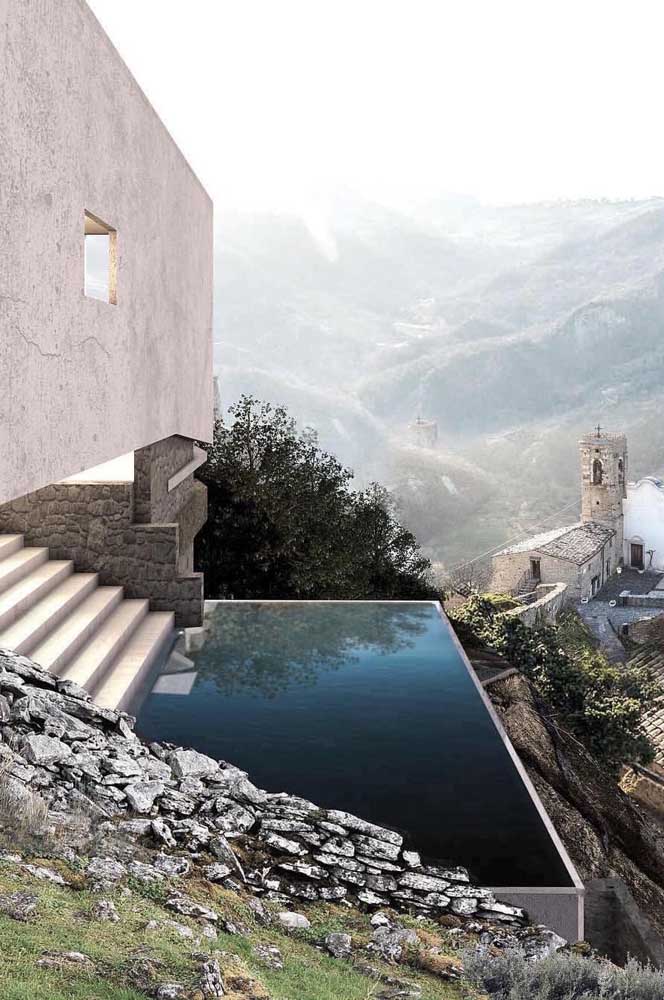 Uma piscina incrível para um lugar mais incrível ainda