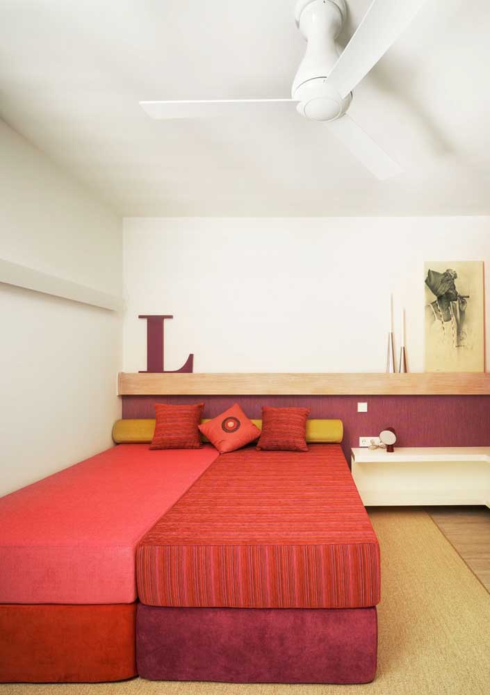 Já pensou na cor que você vai usar para combinar com a cor vermelha na decoração do seu quarto?