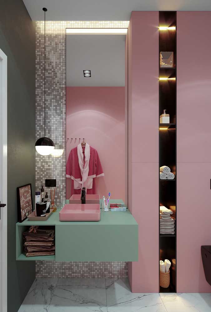 Banheiro feminino: dicas para decorar e 60 fotos inspiradoras