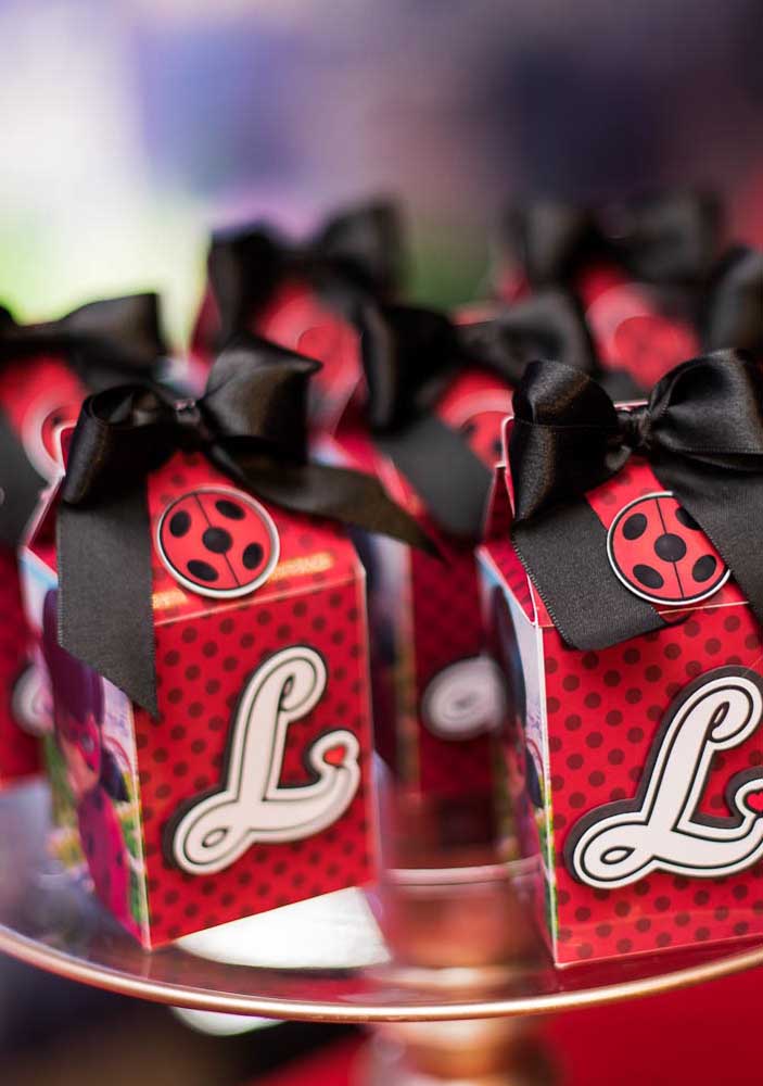 É possível encontrar algumas embalagens personalizadas da Ladybug em lojas de festas.