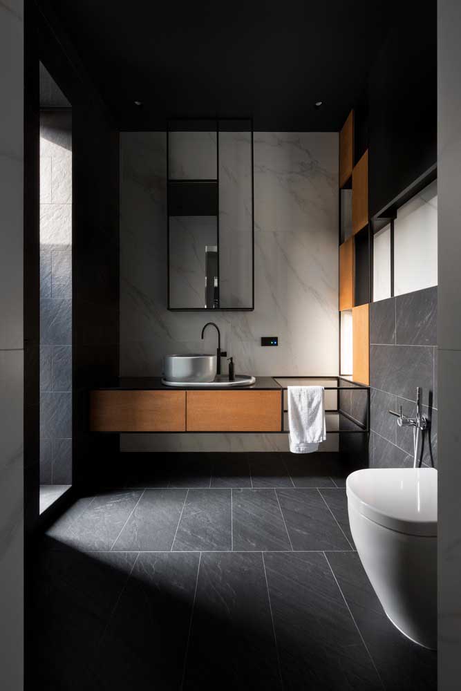 Banheiro masculino: estilos, melhores cores e fotos inspiradoras