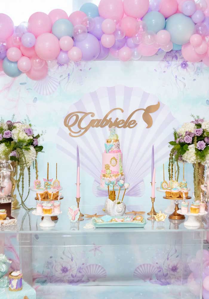 Festa sereia: como fazer, decorar e 70 fotos inspiradoras