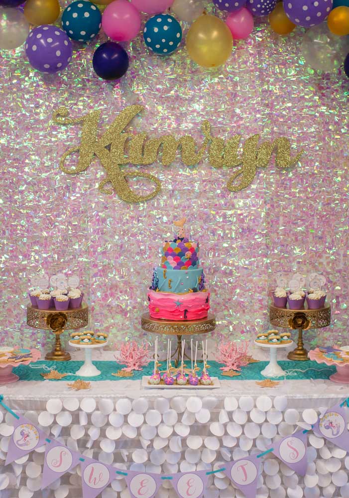 Festa sereia: como fazer, decorar e 70 fotos inspiradoras