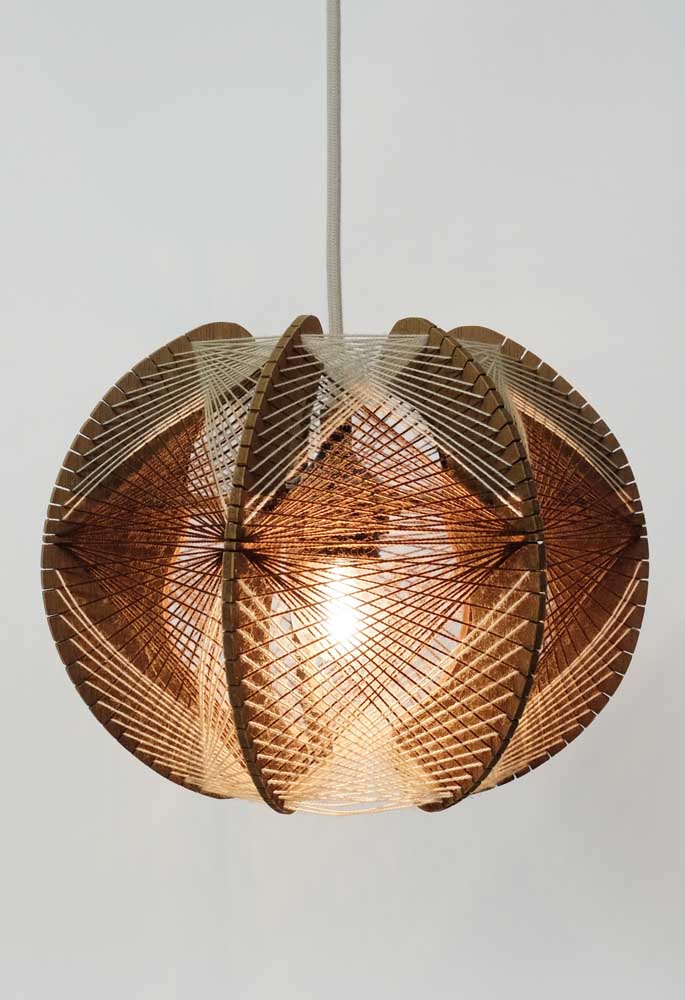 Luminária de barbante: como usar, como fazer e 60 ideias inspiradoras