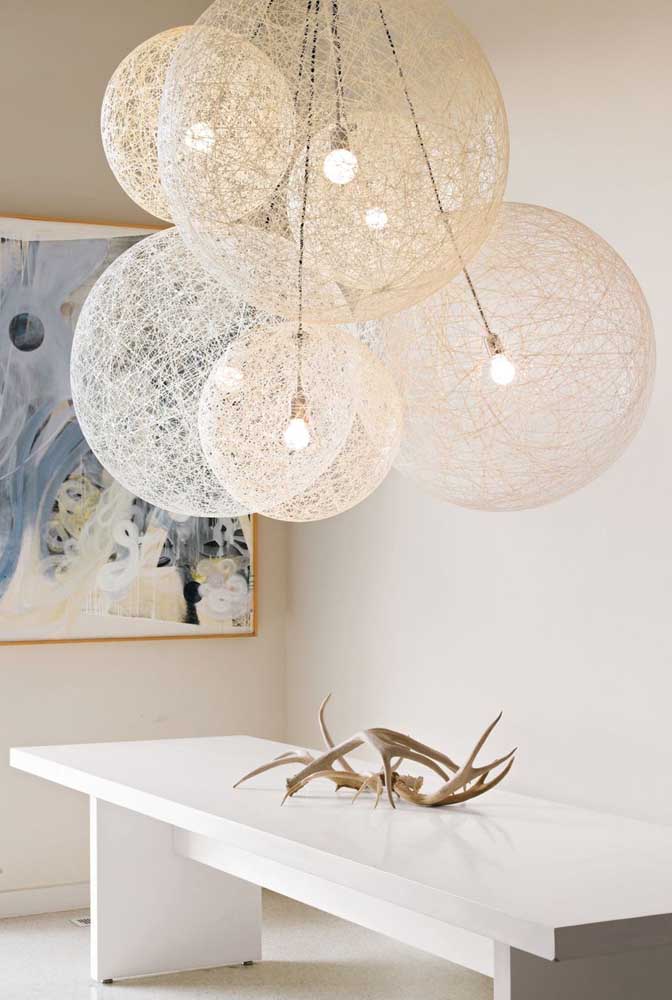 Luminária de barbante: como usar, como fazer e 60 ideias inspiradoras