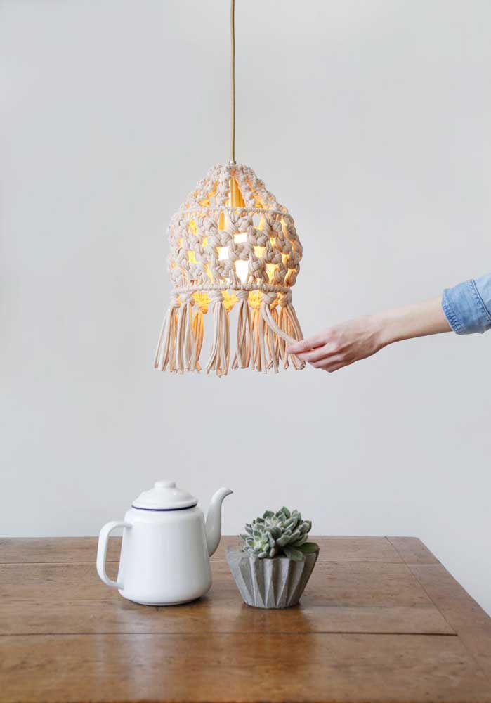 Luminária de barbante: como usar, como fazer e 60 ideias inspiradoras