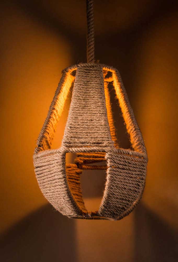 Luminária de barbante: como usar, como fazer e 60 ideias inspiradoras