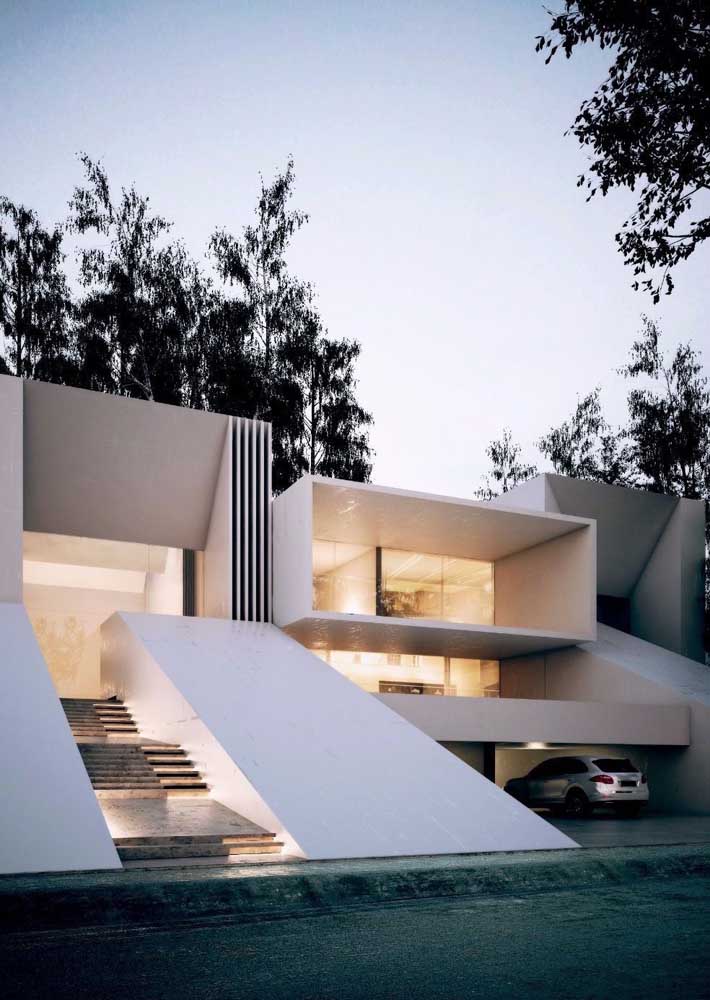 O projeto das casas de luxo possui design diferenciado.