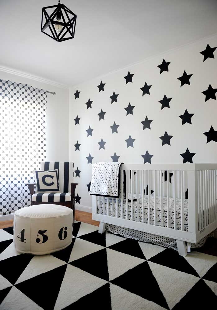 Quer fazer uma decoração de quarto de bebê masculino moderno?