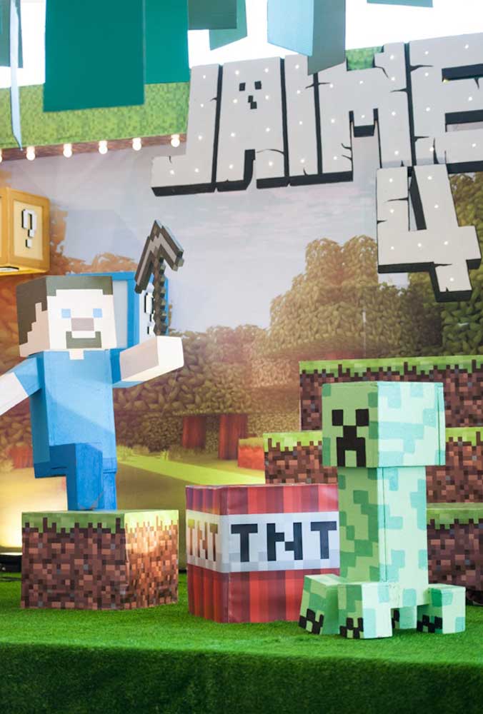 Festa Minecraft: como fazer, dicas e 60 fotos incríveis de decoração