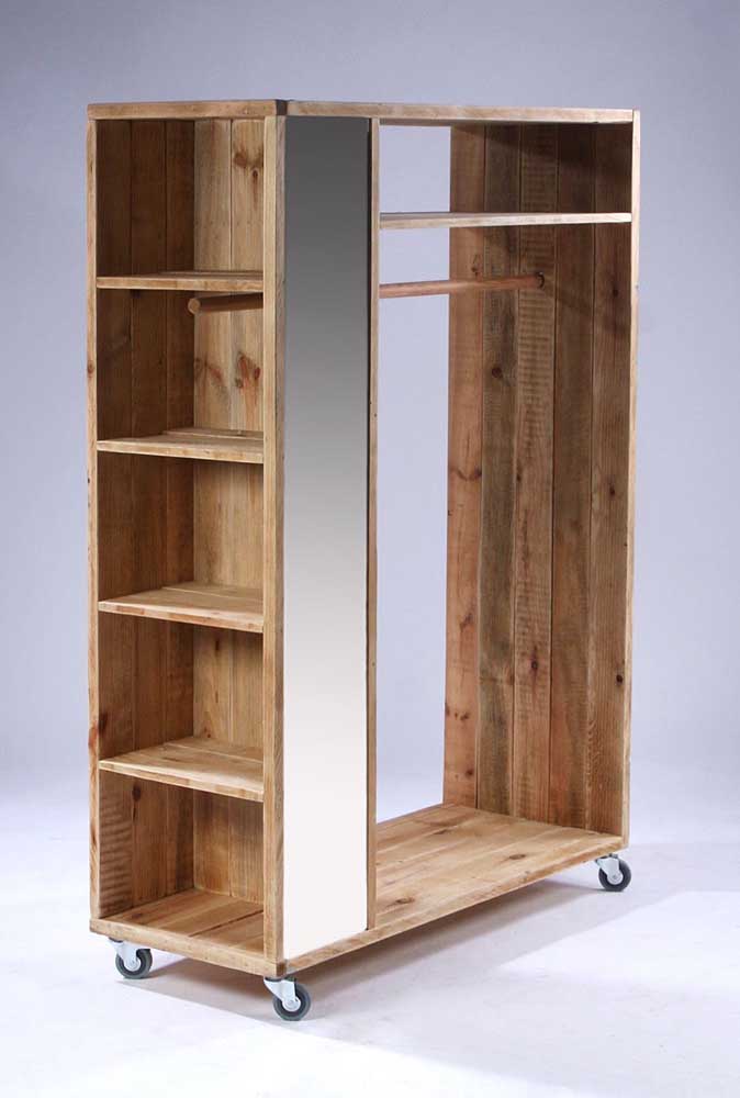 Guarda-roupa de pallet: 60 ideias, dicas e como fazer passo a passo