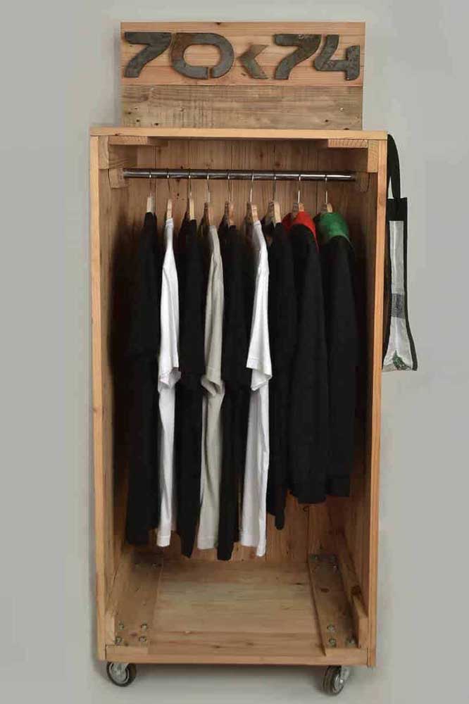 Guarda-roupa de pallet: 60 ideias, dicas e como fazer passo a passo