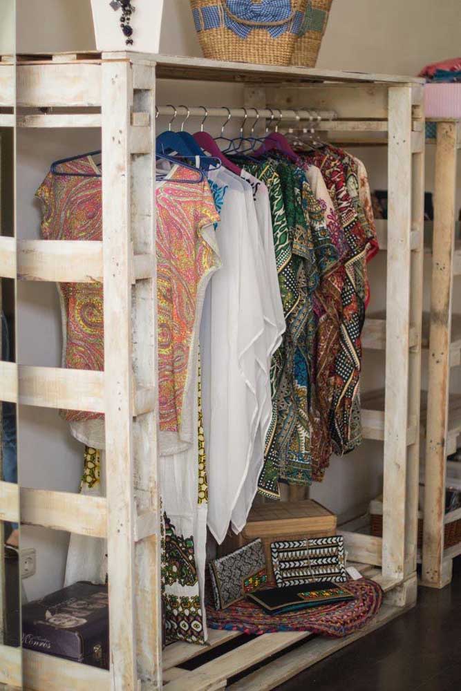 Guarda-roupa de pallet: 60 ideias, dicas e como fazer passo a passo