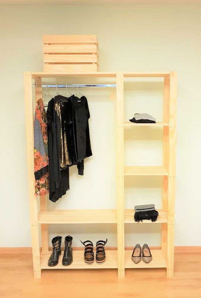 Guarda-roupa de pallet: 60 ideias, dicas e como fazer passo a passo