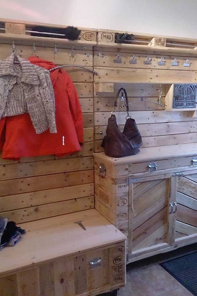 Guarda-roupa de pallet: 60 ideias, dicas e como fazer passo a passo