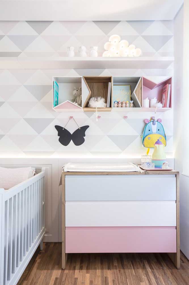 Nichos para quarto de bebê: 59 ideias inspiradoras na hora de criar o seu ambiente