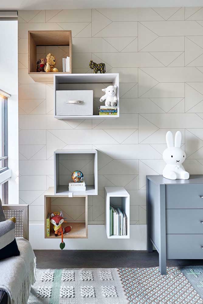 Nichos para quarto de bebê: 59 ideias inspiradoras na hora de criar o seu ambiente