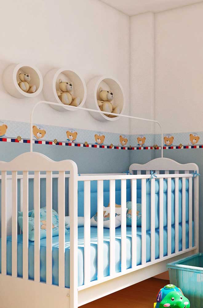 Nichos para quarto de bebê: 59 ideias inspiradoras na hora de criar o seu ambiente