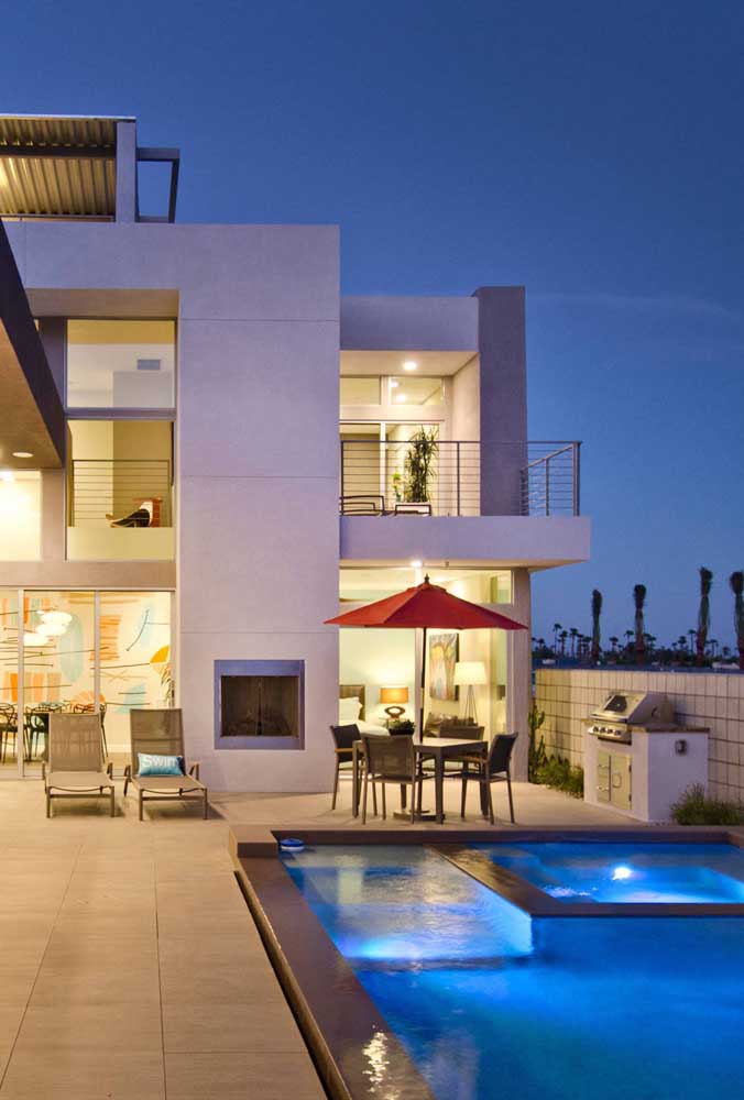 Área de lazer com churrasqueira: 60 fotos de decoração e motivos para escolher ela