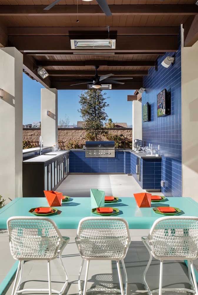 Área de lazer com churrasqueira: 60 fotos de decoração e motivos para escolher ela