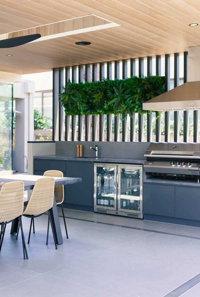 Área de lazer com churrasqueira: 60 fotos de decoração e motivos para escolher ela