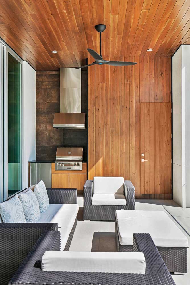 Área de lazer com churrasqueira: 60 fotos de decoração e motivos para escolher ela