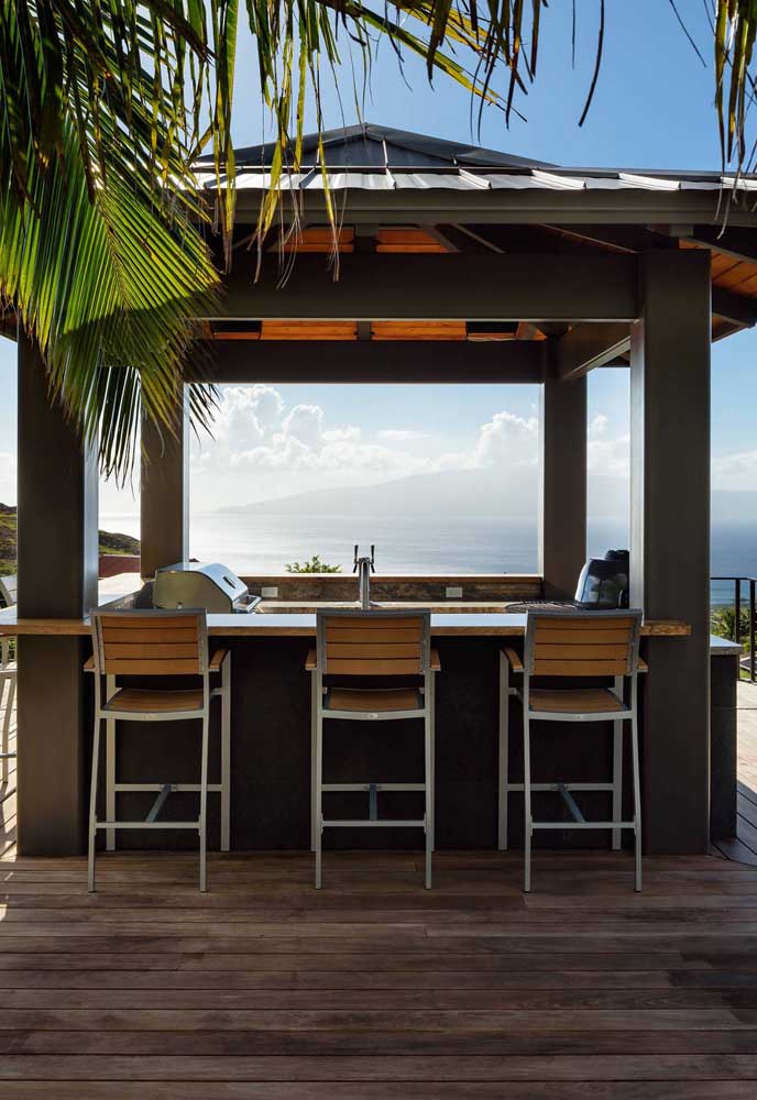 Área de lazer com churrasqueira: 60 fotos de decoração e motivos para escolher ela